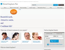 Tablet Screenshot of implants-dental.org